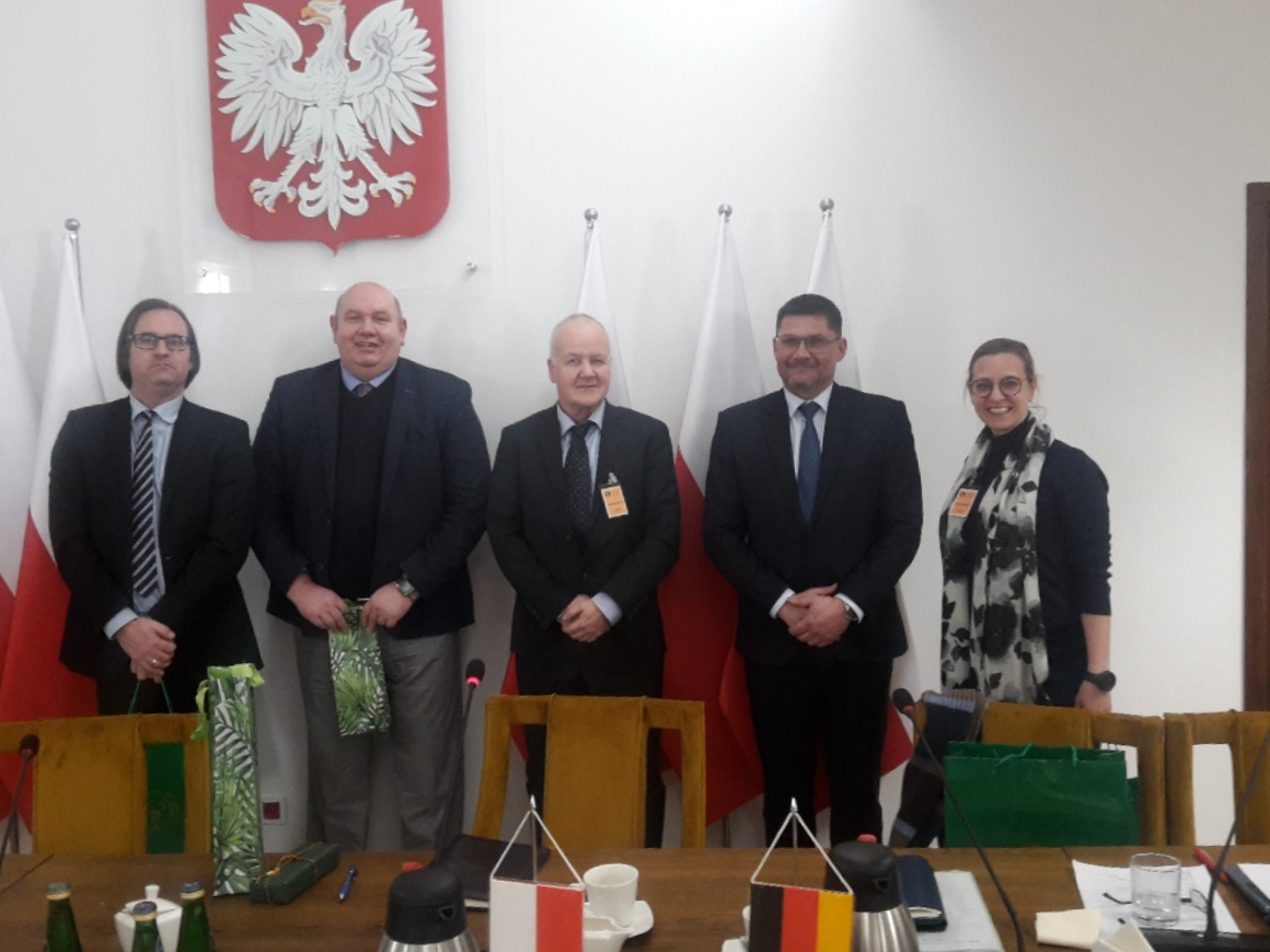 Delegacja niemiecka z wizytą w GIW  