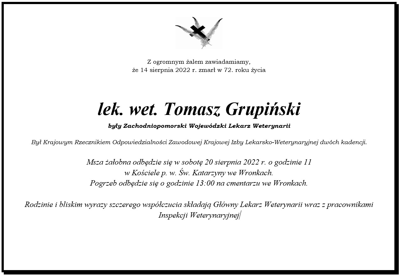 Ostatnie pożegnanie Tomasza Grupińskiego