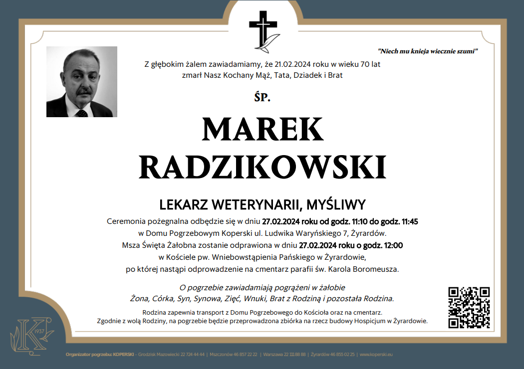 Ostatnie pożegnanie Marka Radzikowskiego