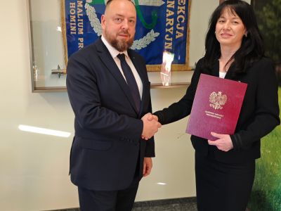 Powołanie dr n. wet. Moniki Michałowskiej na stanowisko Zastępcy Głównego Lekarza Weterynarii Powołanie dr n. wet. Moniki Michałowskiej na stanowisko Zastępcy Głównego Lekarza Weterynarii