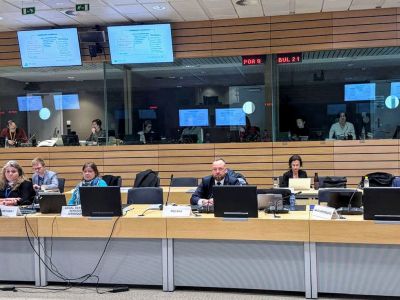 Główny Lekarz Weterynarii siedzący podczas posiedzenia Grupy Roboczej Główny Lekarz Weterynarii siedzący podczas posiedzenia Grupy Roboczej