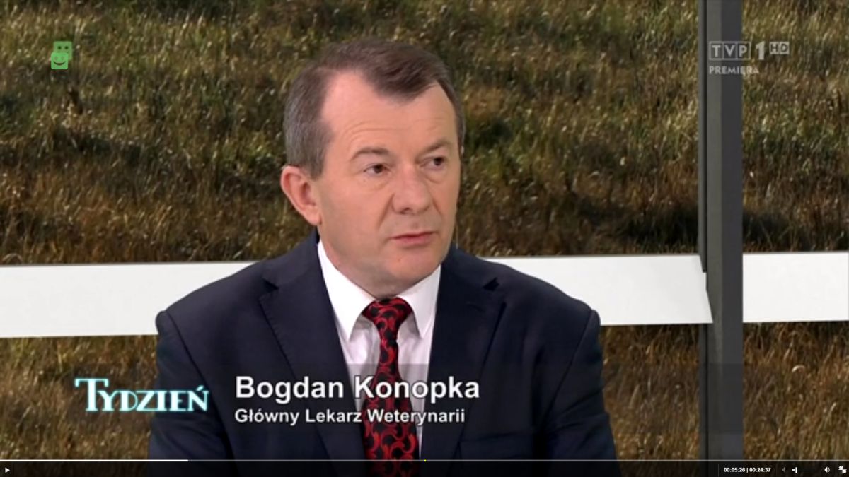 Główny Lekarz Weterynarii gościem programu Tydz