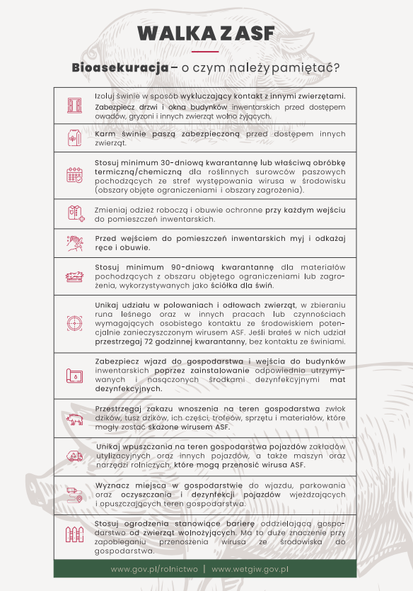 Bioasekuracja - o czym należy pamiętać