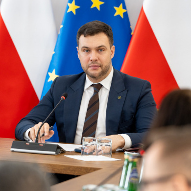 Wiceminister Adam Nowak podczas spotkania (fot. MRiRW)