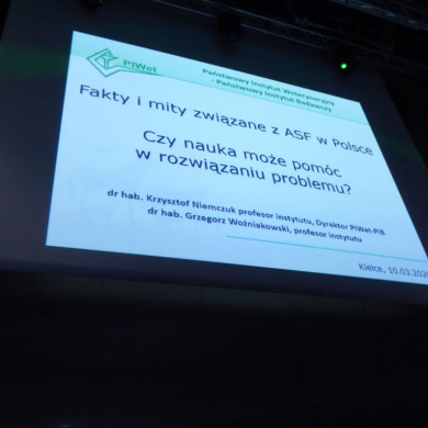 Ogólnopolska konferencja: ASF - Współczesne wyzwanie