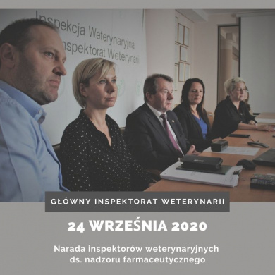 Narada wojewódzkich inspektorów weterynaryjnych ds. nadzoru farmaceutycznego