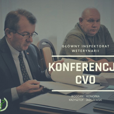 Bogdan Konopka na dwudniowej wideokonferencji CVO - Chief Veterinary Officers